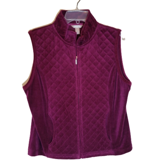 White Stag Jackets & Blazers - Vest Jacket Large Burgandy